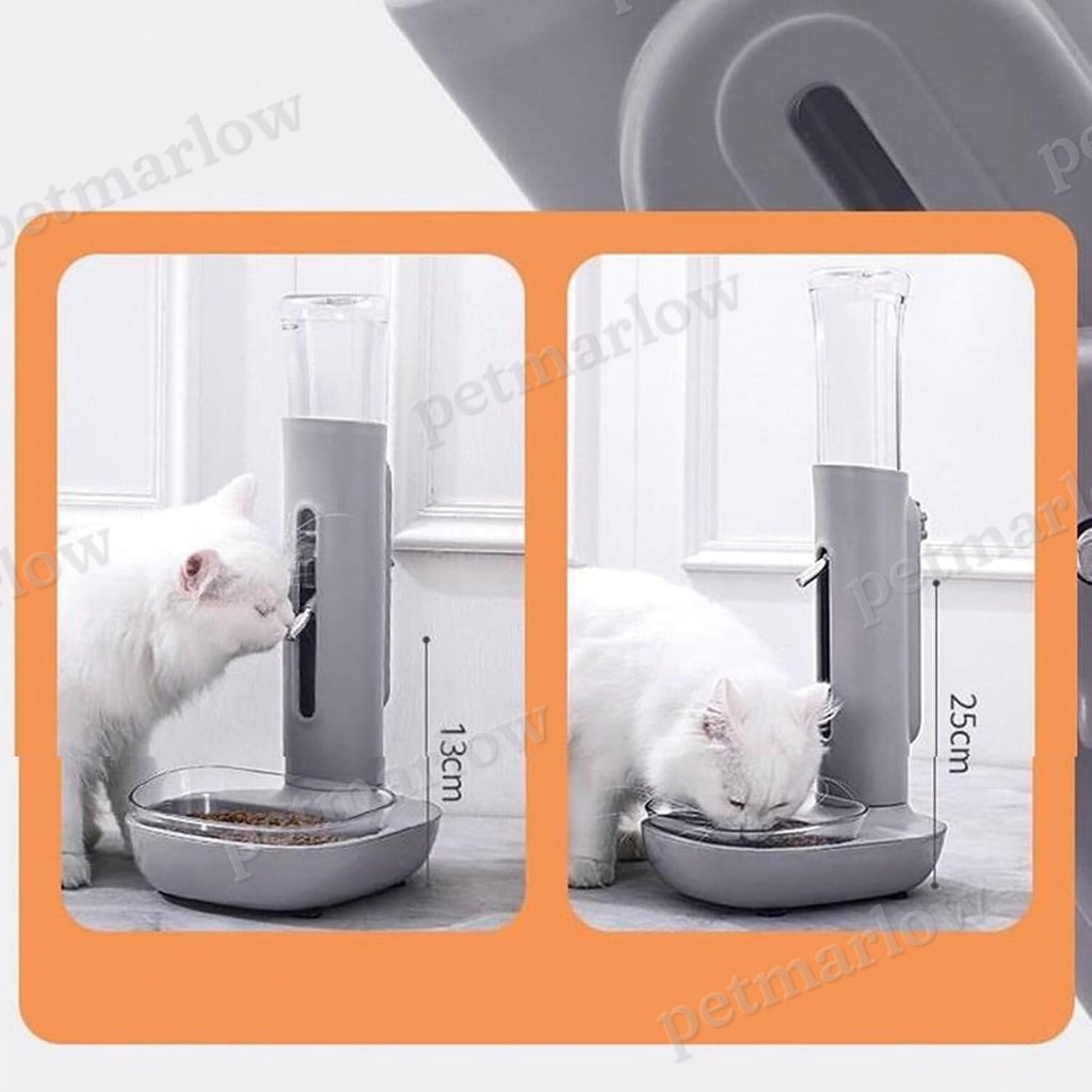 Pet Standing Water Dispenser Cat Dog Standing Bowl with Detachable Pole – view 4