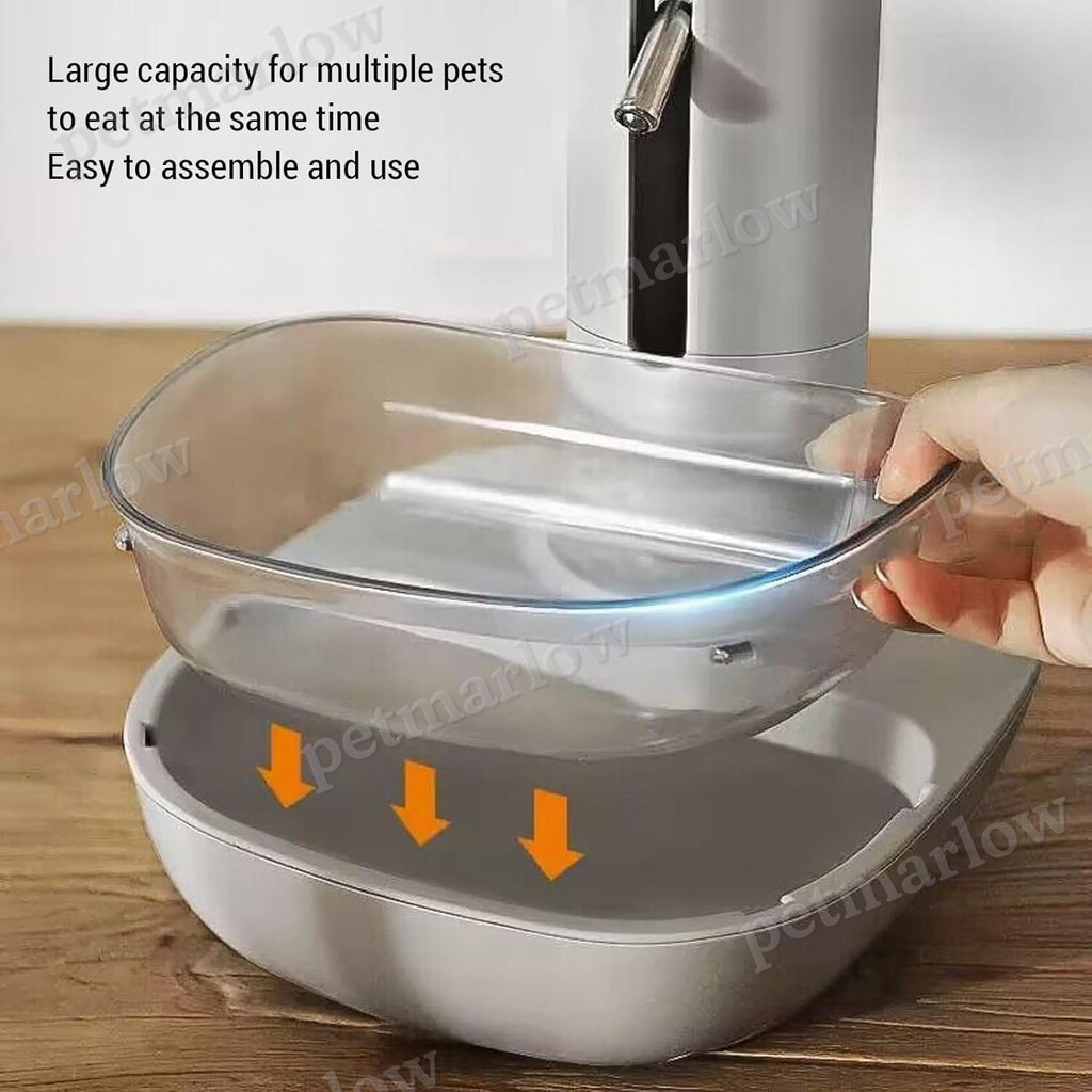Pet Standing Water Dispenser Cat Dog Standing Bowl with Detachable Pole – view 6