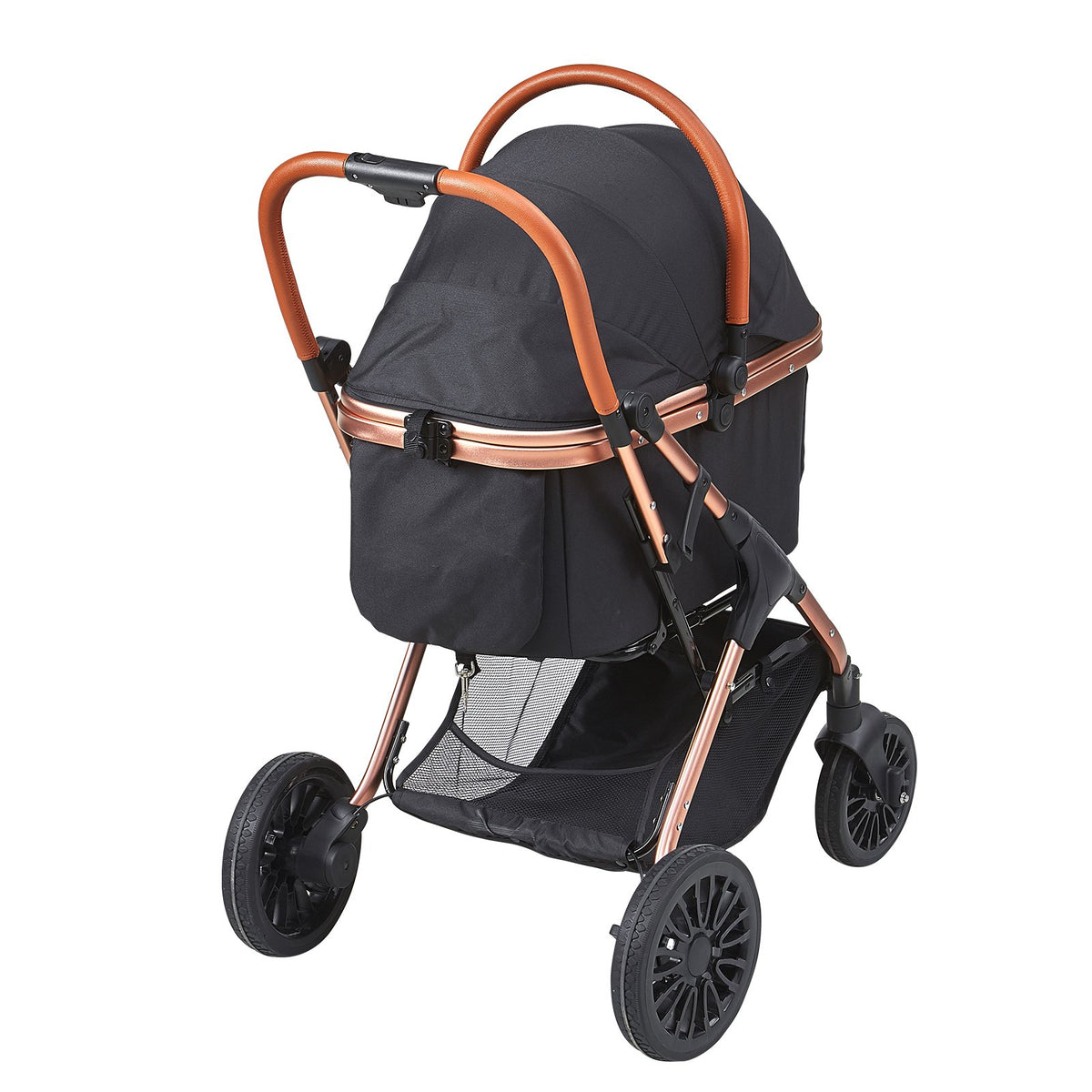 Pet Stroller with Detachable Carrier