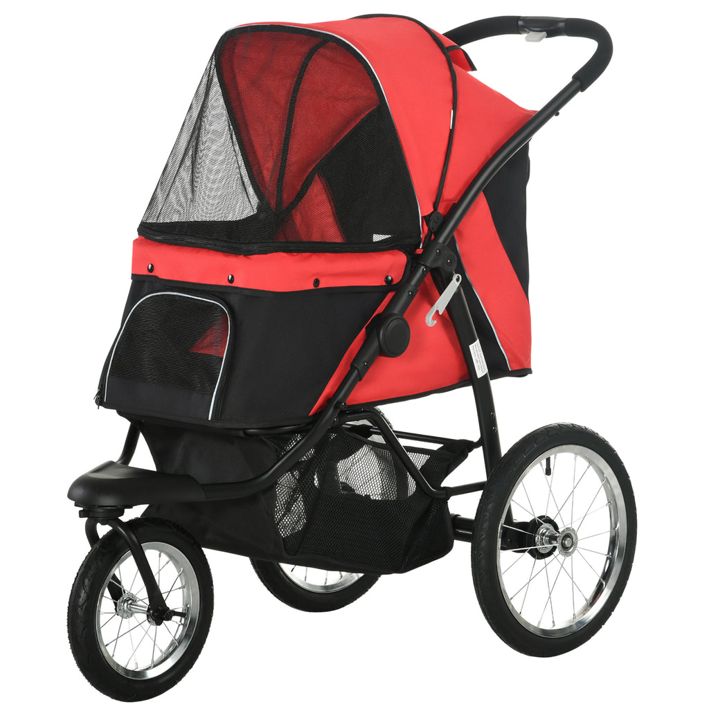 Pet Stroller for Small and Medium Dogs with Adjustable Canopy