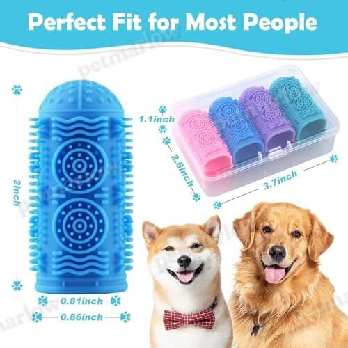 Pet Toothbrush 4 Pack Dog Toothbrush Kit – view 3
