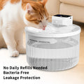 Pet Water Fountain, Large Capacity Automatic Dispenser – White