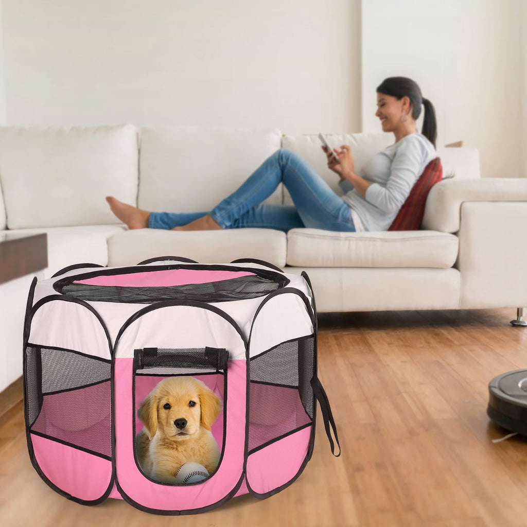 Portable Foldable Pet Tent Exercise Pen