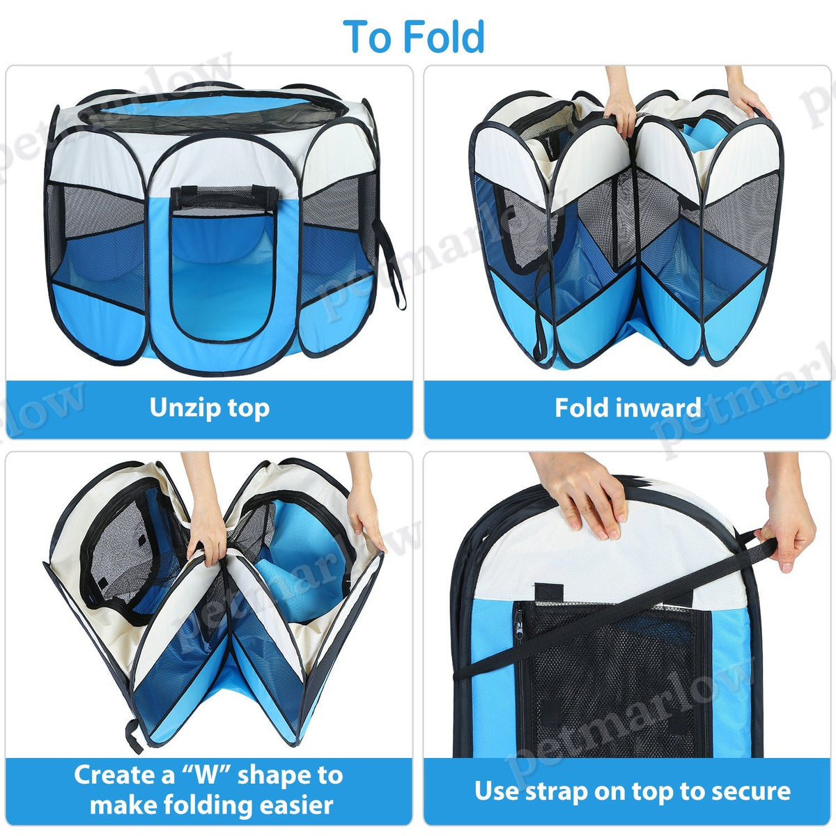 Portable Foldable Pet Tent Exercise Pen – view 6