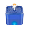 Plastic Colorful Flower 2.0L PP Non-toxic Automatic Pet Drinking Fountain – Blue