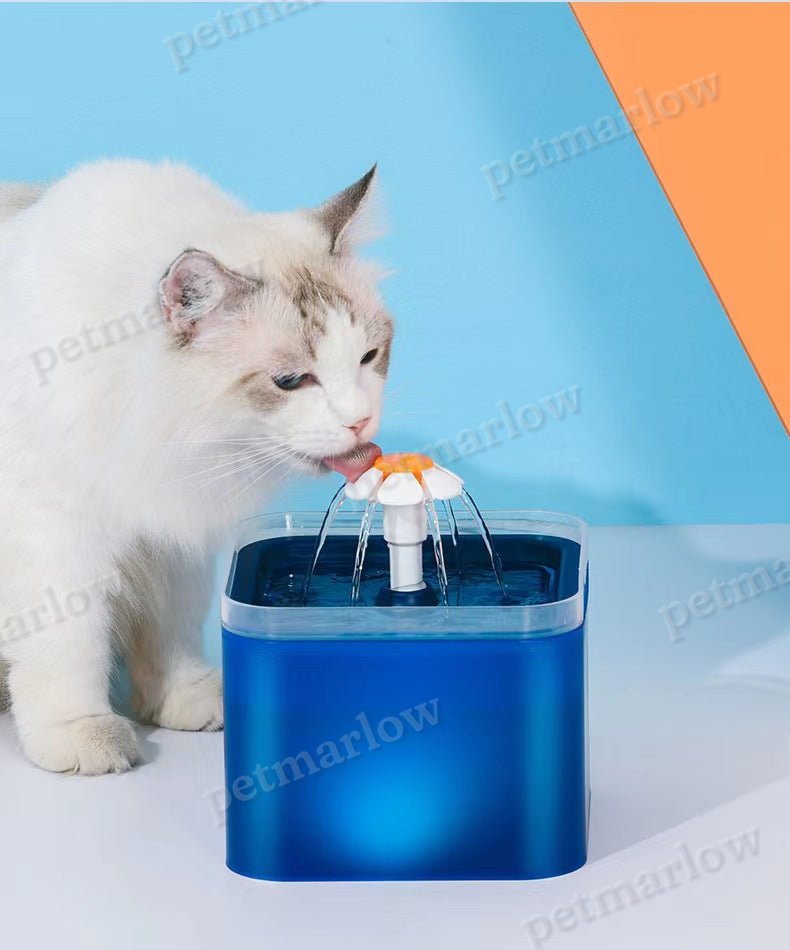 Plastic Colorful Flower 2.0L PP Non-toxic Automatic Pet Drinking Fountain – view 5