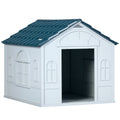 Plastic Dog House for Medium and Small Dogs – Blue / 650x135x800 mm