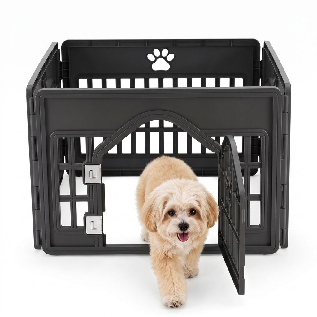 Plastic Pet Guardrails With Movable Enclosure for Small Pets
