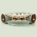 Plush Burrowing Cat Tunnel – Green