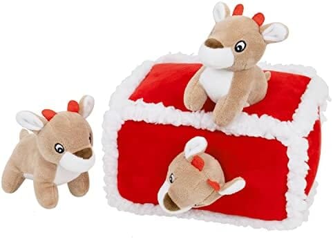 Plush Christmas Dog Toy Pets - Reindeer
