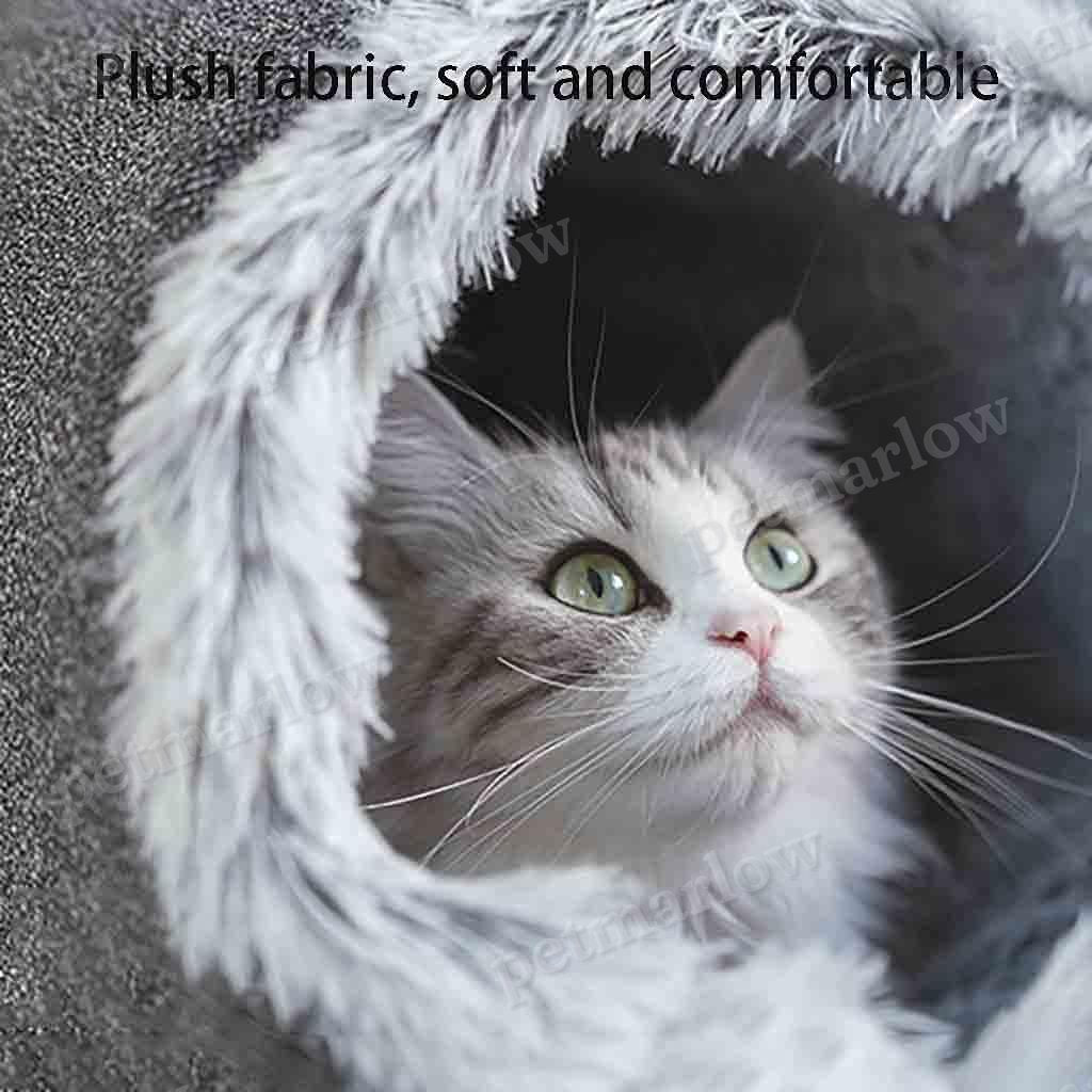 Plush Fur Lined Cat Cave – view 4