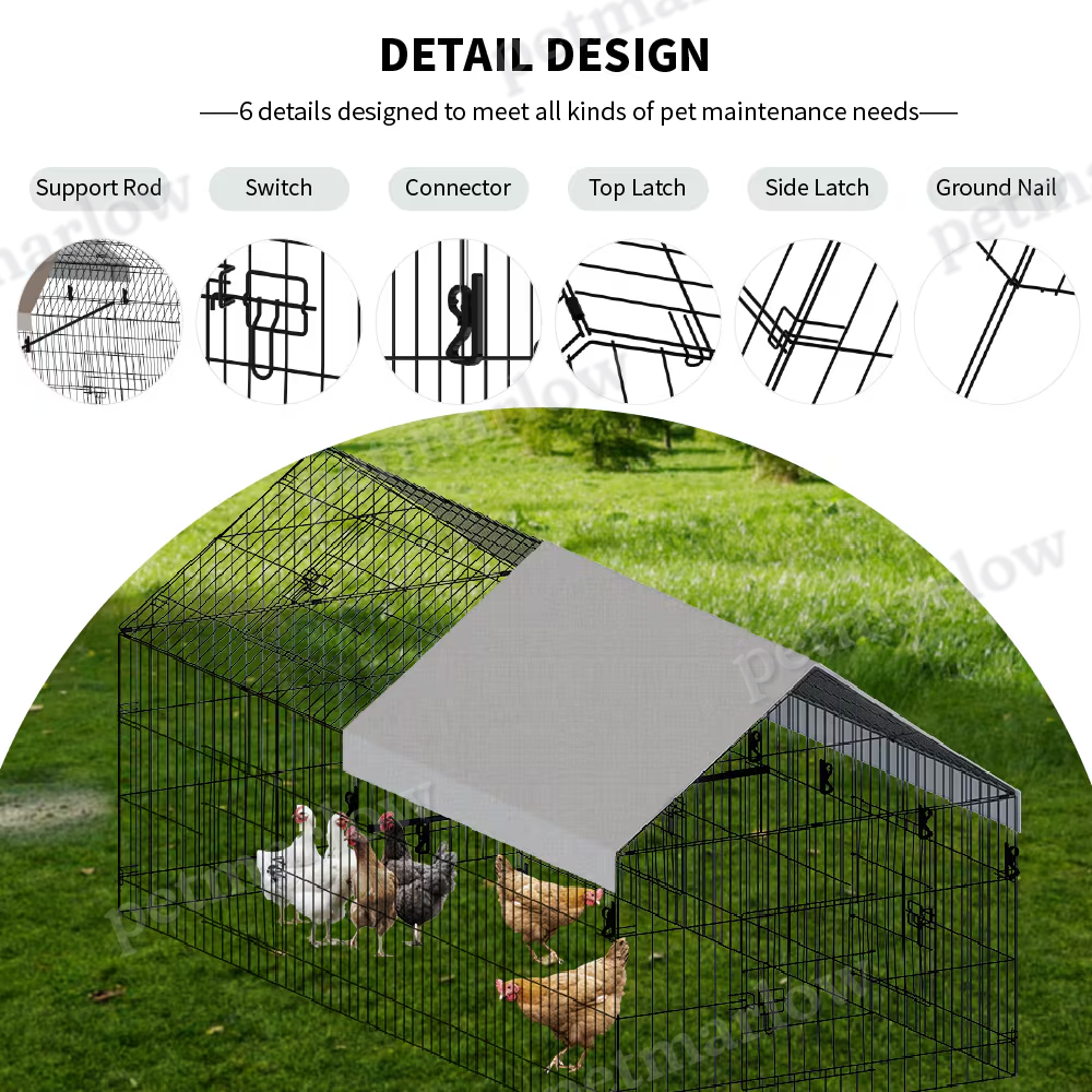 Pointed Wire Chicken Coop for Poultry Breeding – view 4