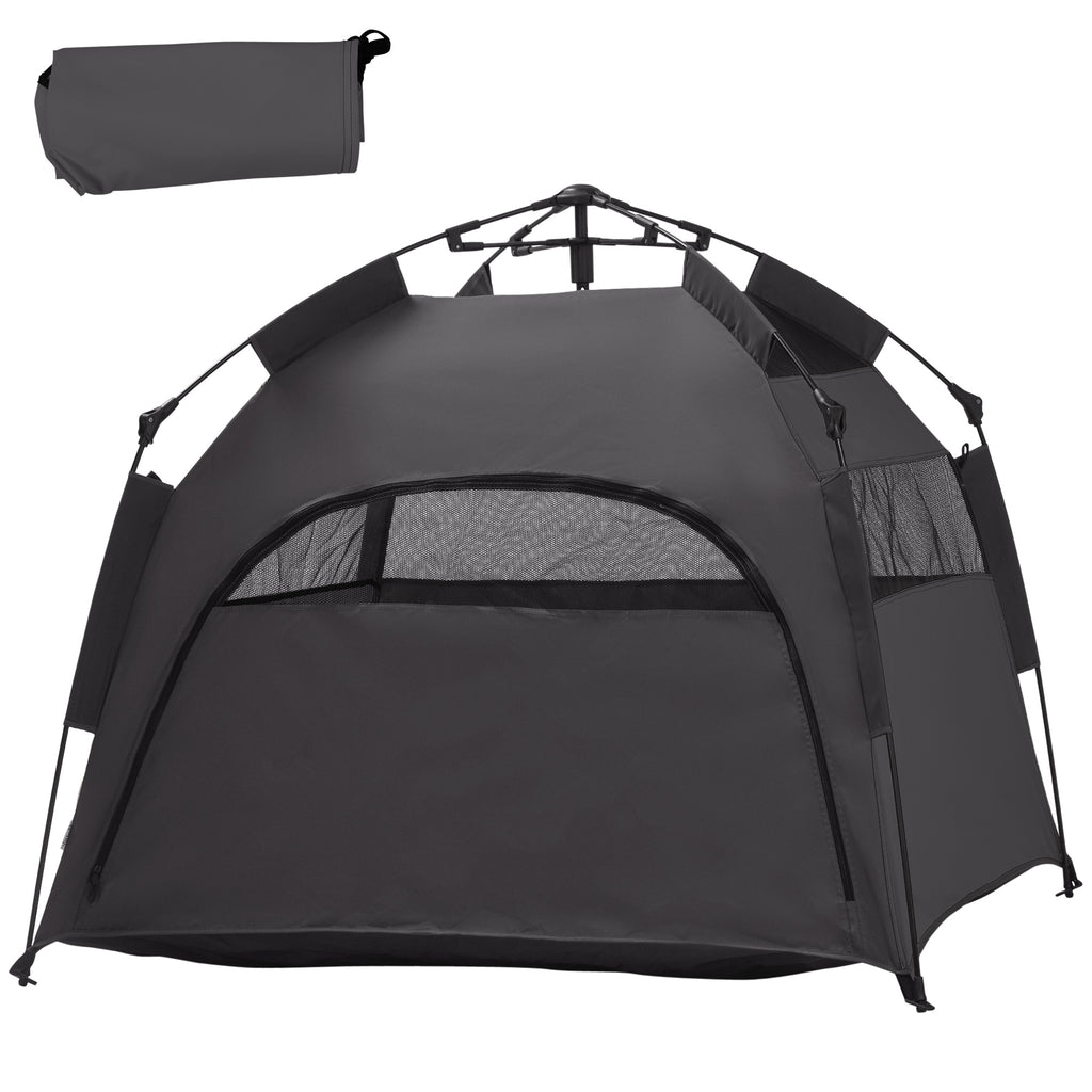 Pop Up Dog Tent for Large Dogs – Dark Gray / 800x140x140 mm