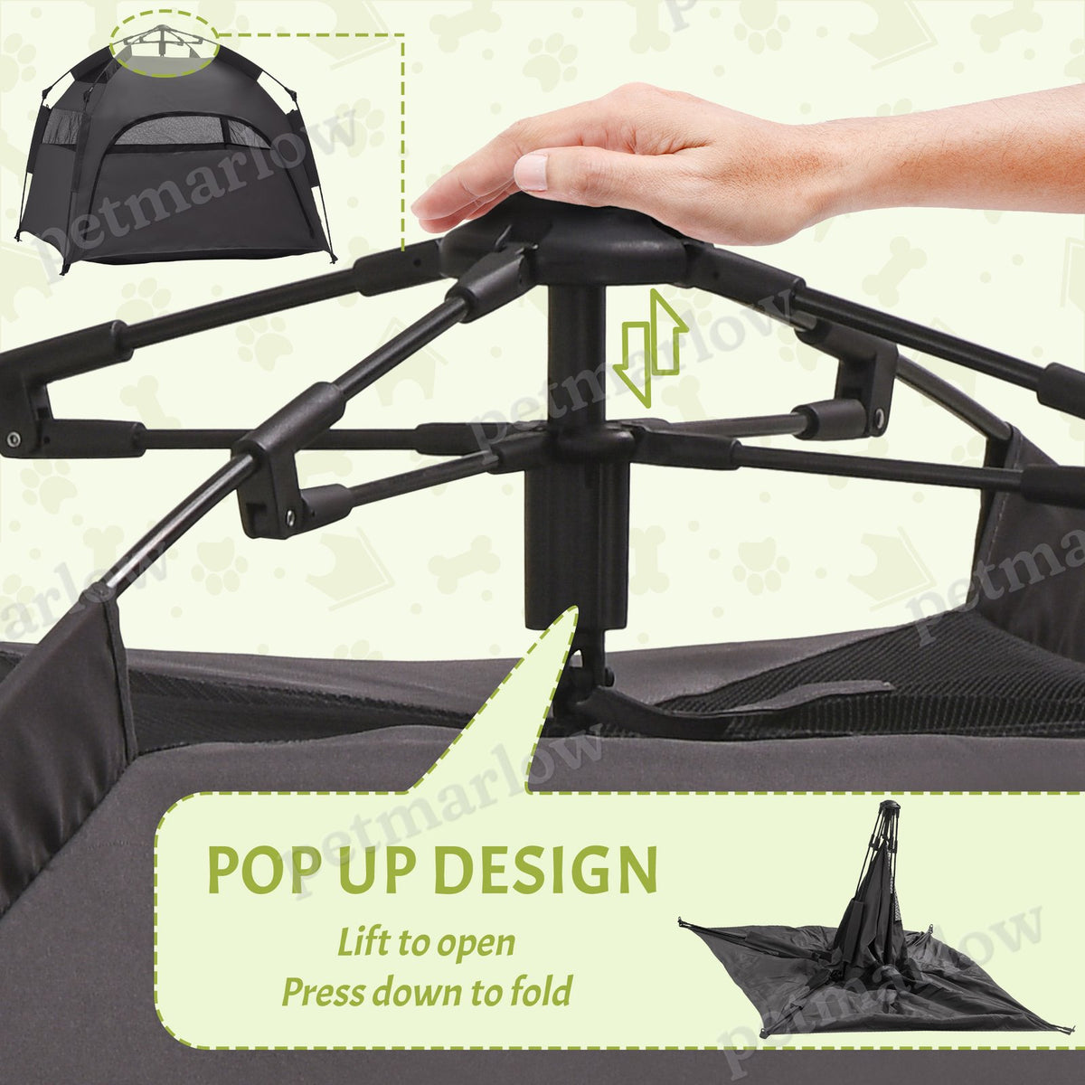 Pop Up Dog Tent for Large Dogs – view 4
