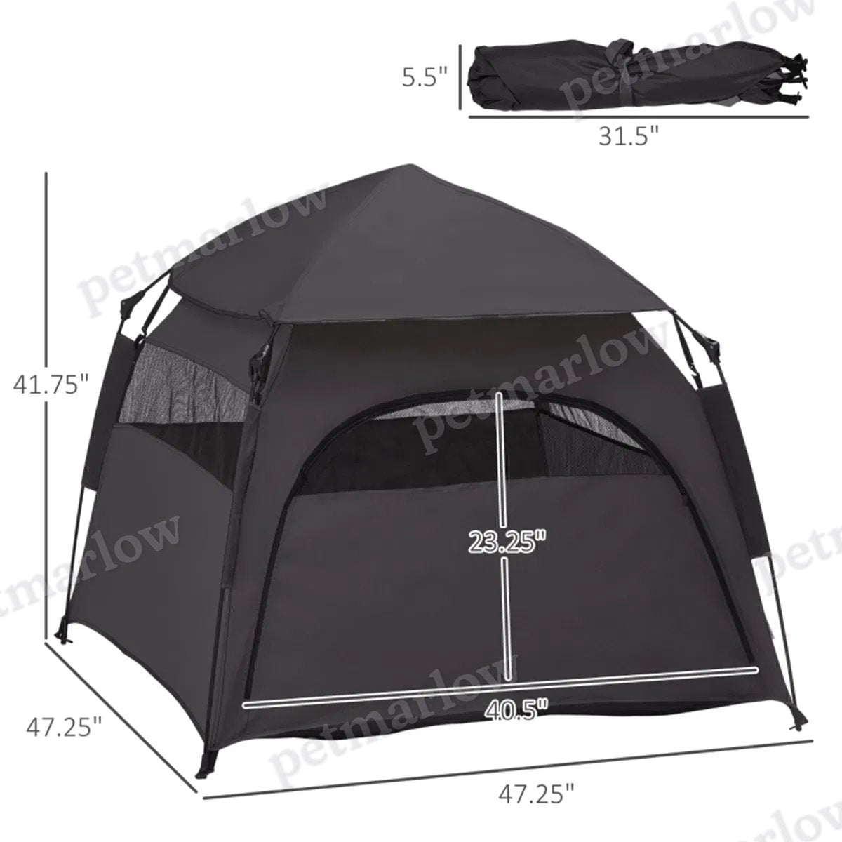 Pop Up Dog Tent for Camping and Outdoors – view 3