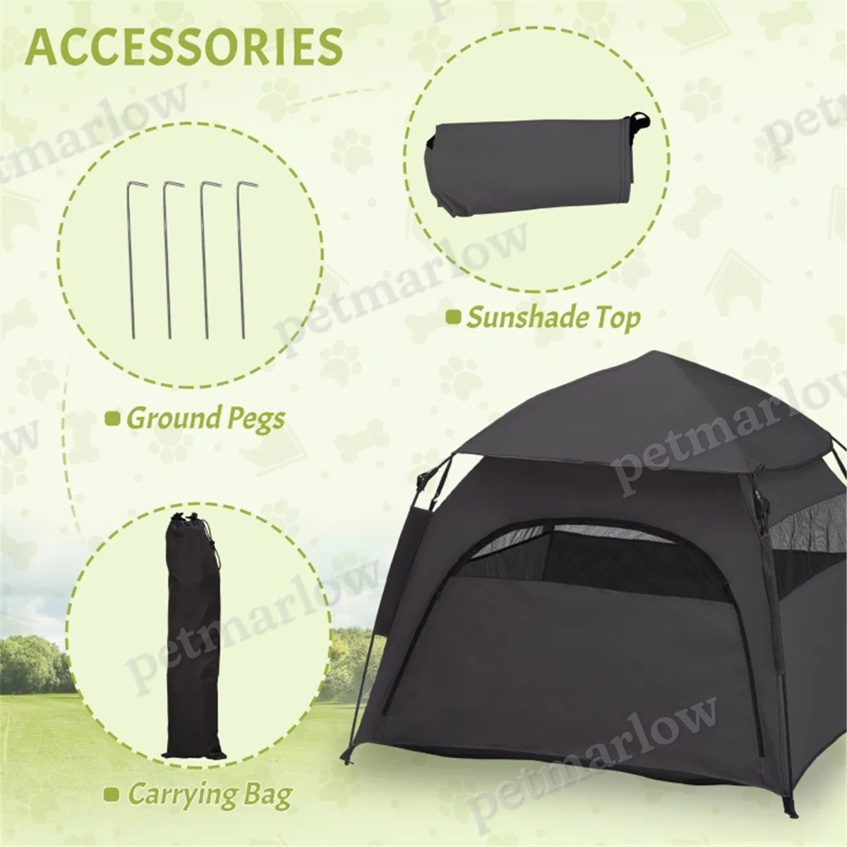 Pop Up Dog Tent for Camping and Outdoors – view 5