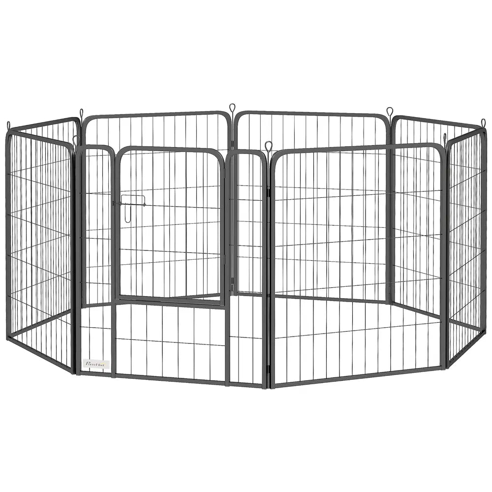 Portable 31.5" Dog Playpen for Indoor and Outdoor Use – Black