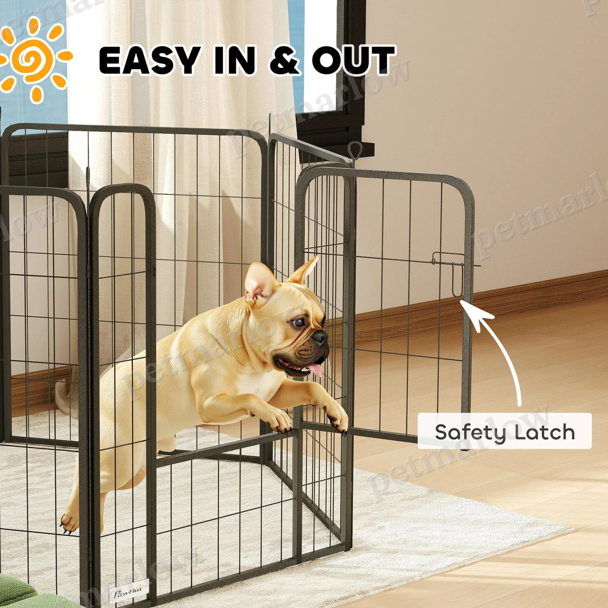 Portable 31.5" Dog Playpen for Indoor and Outdoor Use – view 6