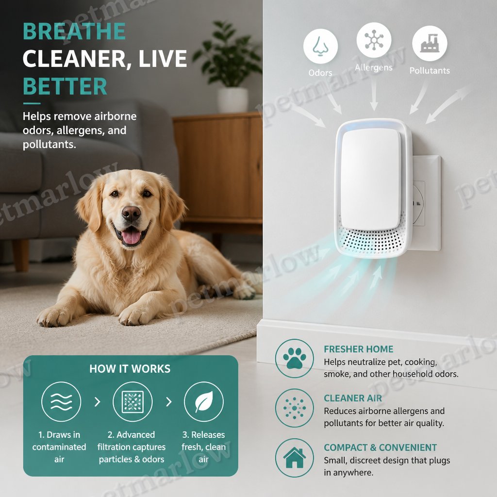Portable Air Purifier & Odour Eliminator – Ideal for Pet Homes – view 3