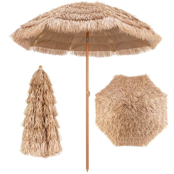 Portable Beach Umbrella with Adjustable Tilt for Shade – as picture