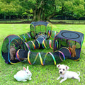 Portable Cat Enclosure - 7-in-1 Outdoor Catio with Tent & Tunnel – as shows