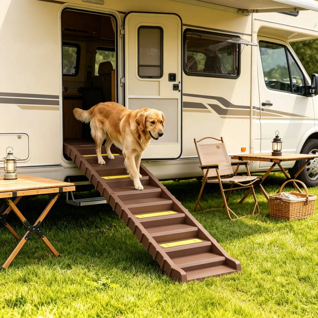 Portable Dog Ramp for Easy Access to Cars and SUVs