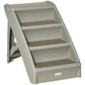 Portable Dog Stairs for Small Pets, Foldable and Non-Slip – Grey