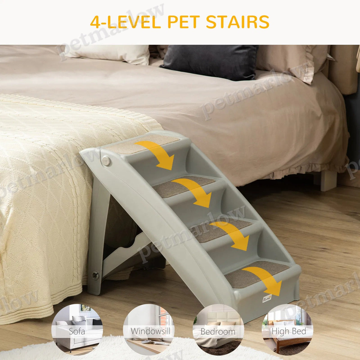 Portable Dog Stairs for Small Pets, Foldable and Non-Slip – view 6