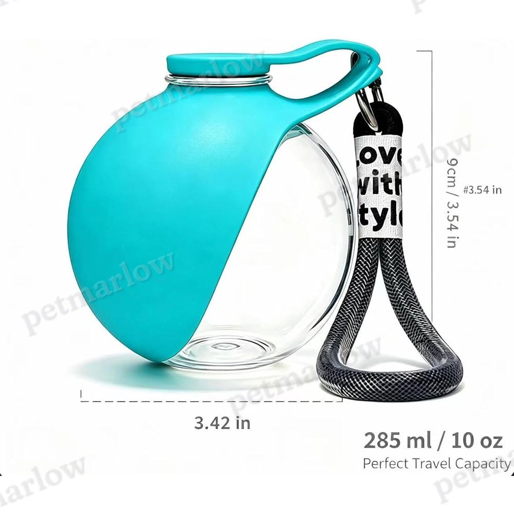 Portable Dog Water Bottle with Foldable Bowl – view 4