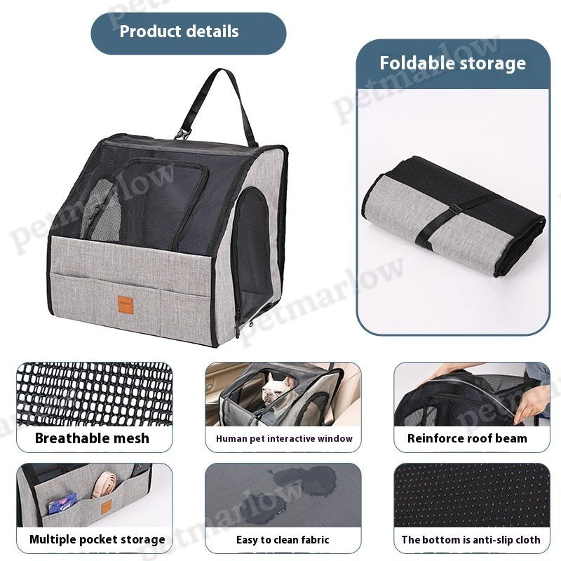 Portable Foldable Car Waterproof Pet Cage – view 4