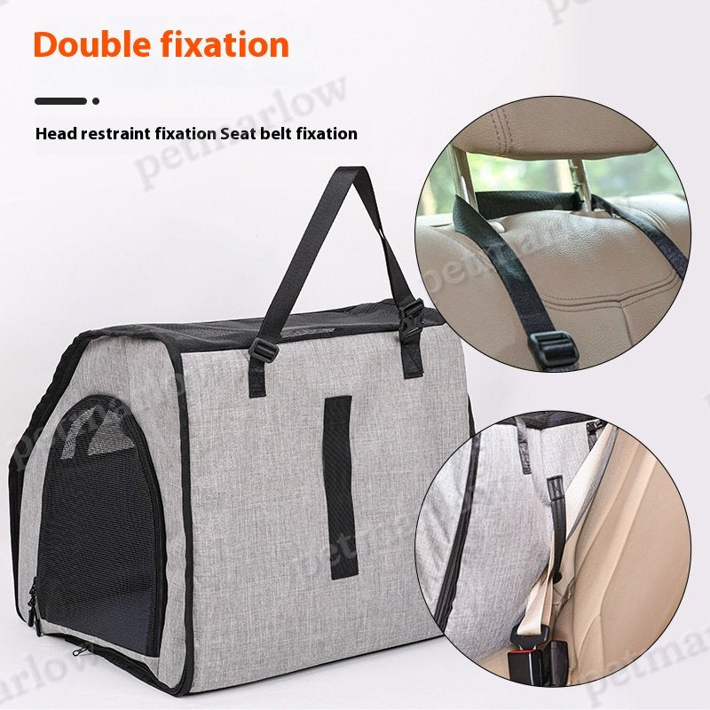 Portable Foldable Car Waterproof Pet Cage – view 6