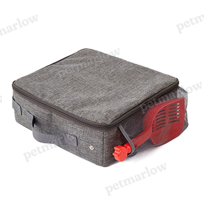 Portable Foldable Cat Travel Litter Box With Zipper Waterproof Oxford Cloth PP Board – view 2