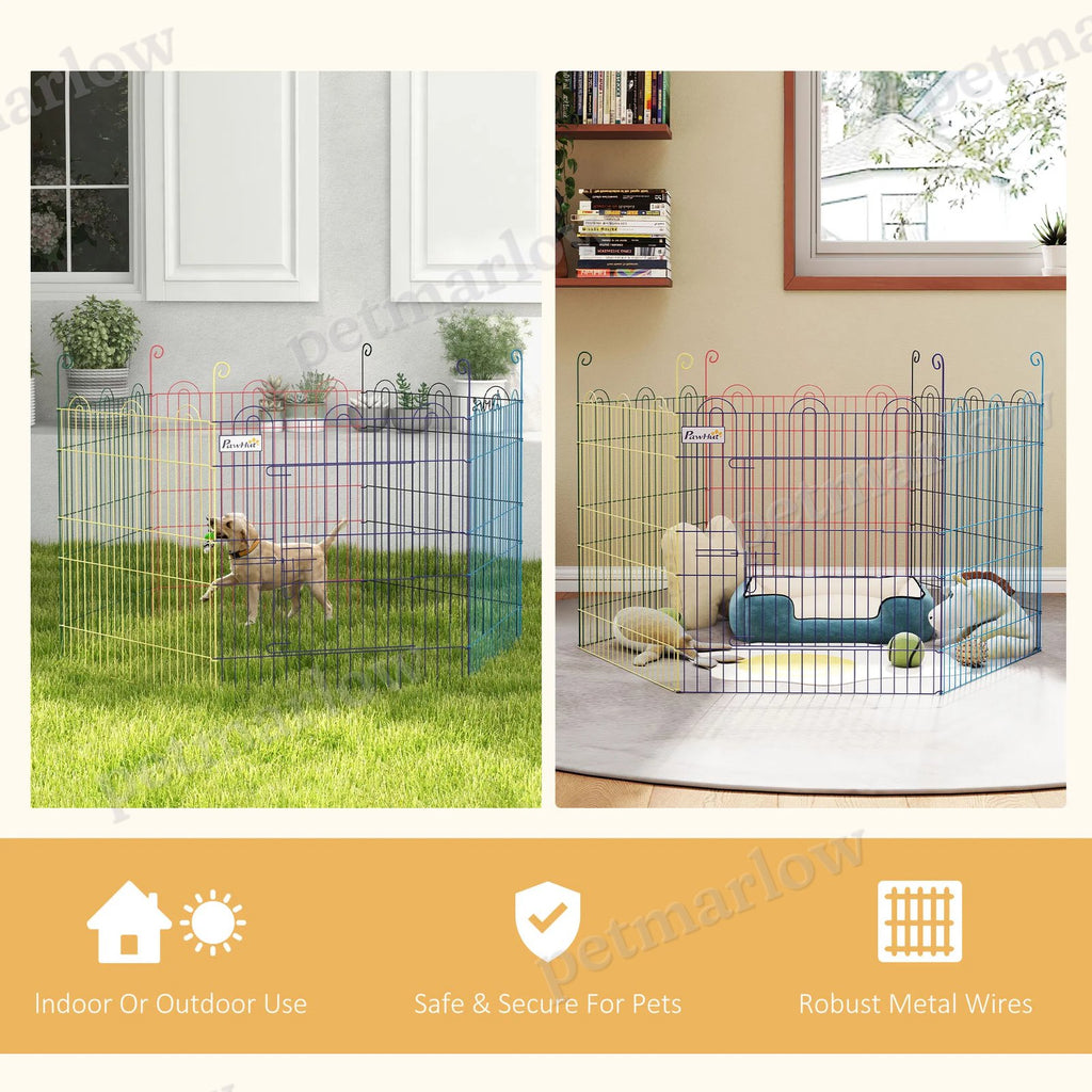 Portable Hexagon Dog Playpen with Step-Through Door – view 5