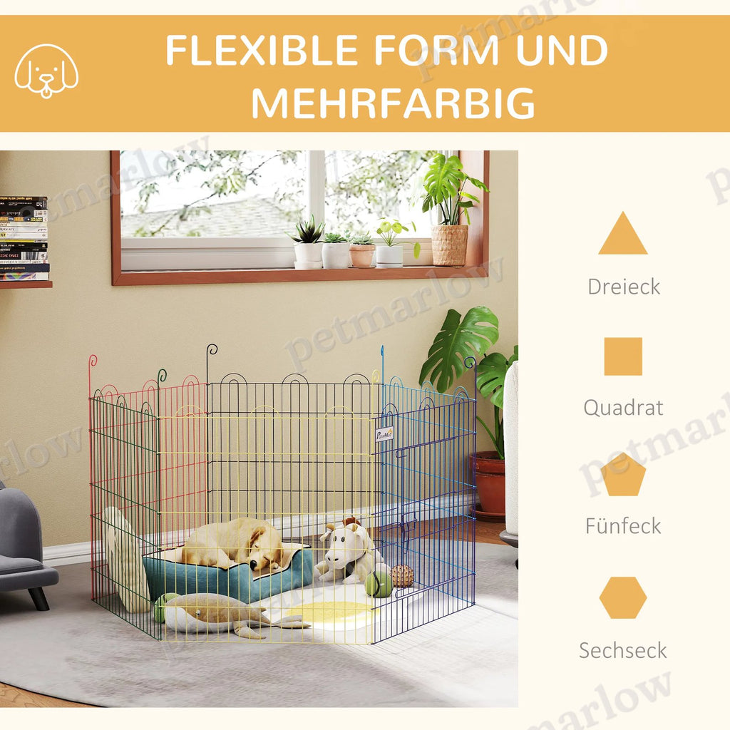Portable Hexagon Dog Playpen with Step-Through Door – view 6