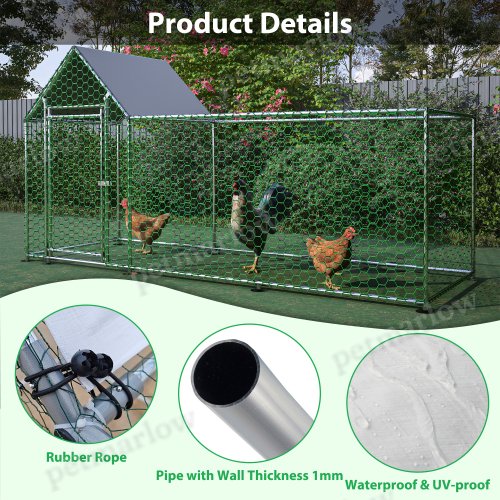 Poultry Habitat Cage with Lid for Chicken Coop – view 6