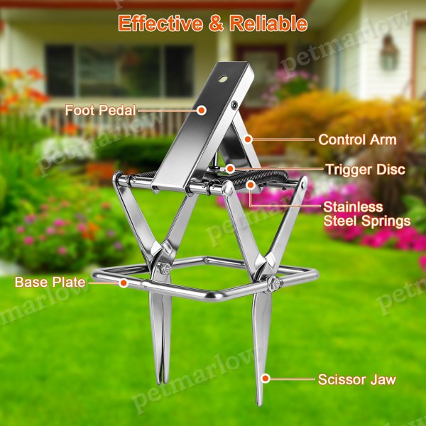 Powerful Mole Snap Trap - Humane and Easy Setup – view 5