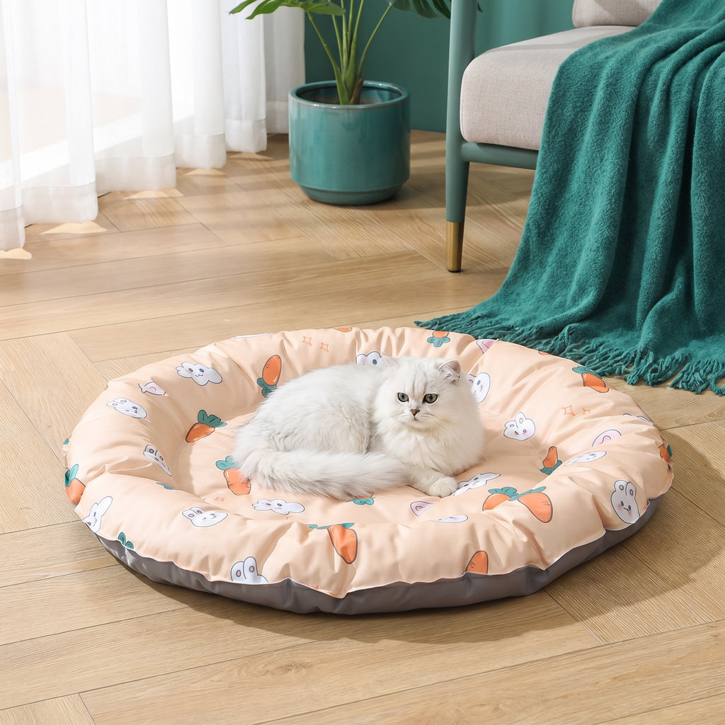 Practical Cooling Mat for Cats – Refreshing Summer Mat for Hot Days – Orange Carrot Rabbit / Small (for animals under 10 jin)