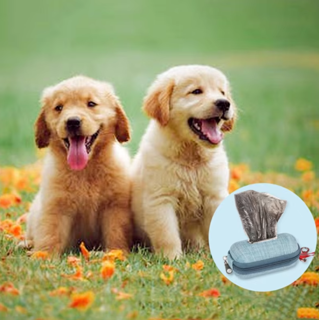 Practical Dog Waste Bag Holder - Compact Storage with Carrying Handle