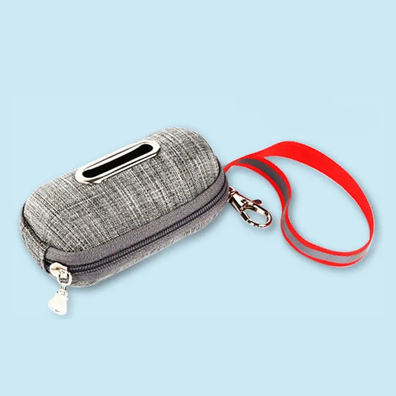Practical Dog Waste Bag Holder - Compact Storage with Carrying Handle – Dark Gray