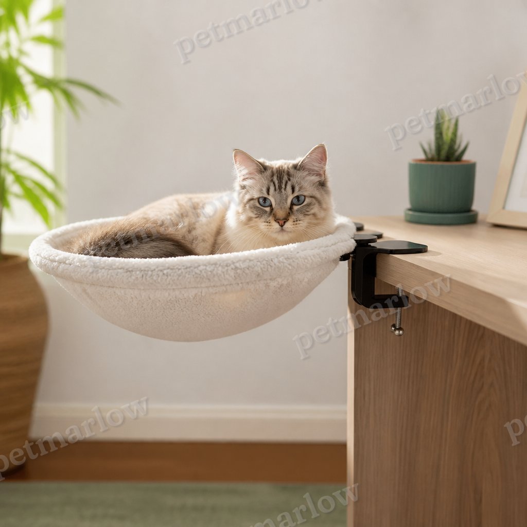 Premium Hanging Cat Hammock for Desks & Shelves – view 2