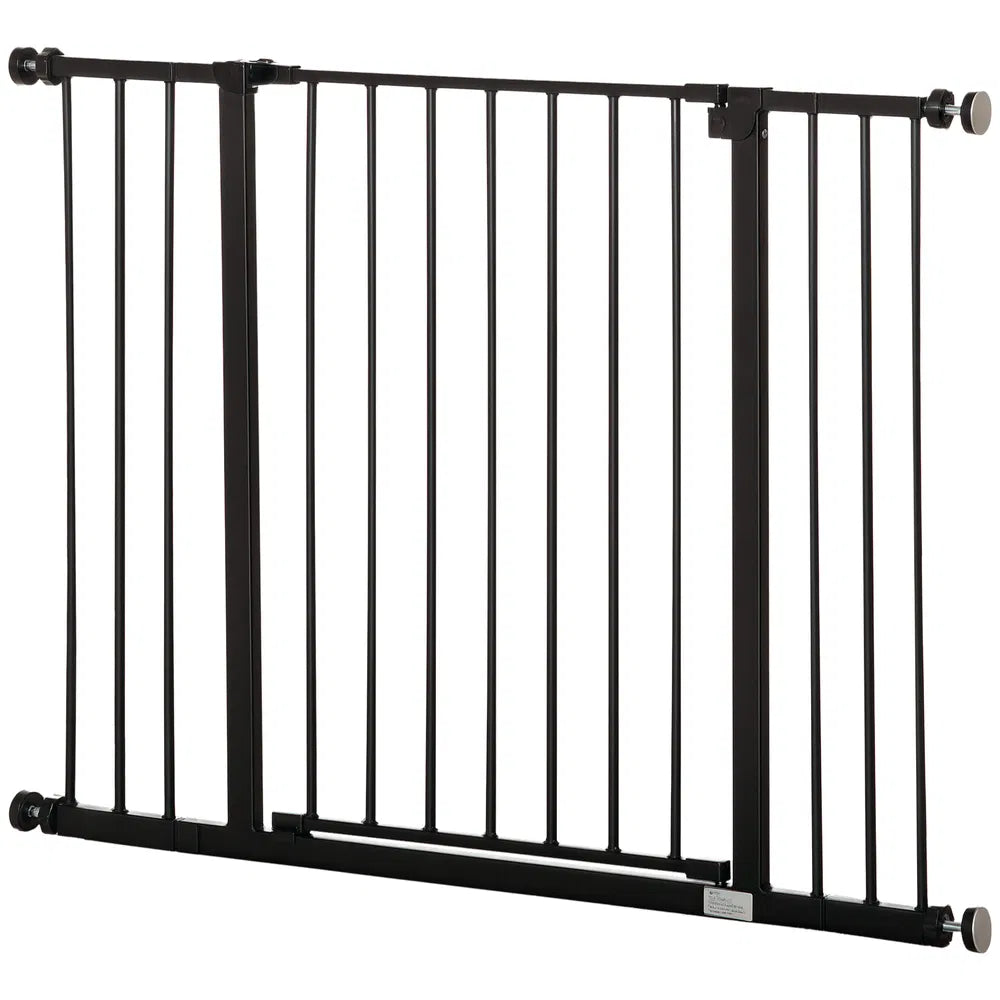 Pressure Fit Dog Gate Pet Barrier – Black