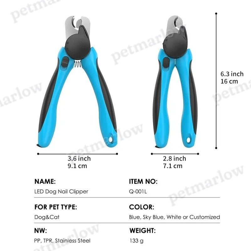 Professional Pet Nail Trimmer With Led LED Cat Nail Clippers Dog Claw Trimmers Tool – view 3