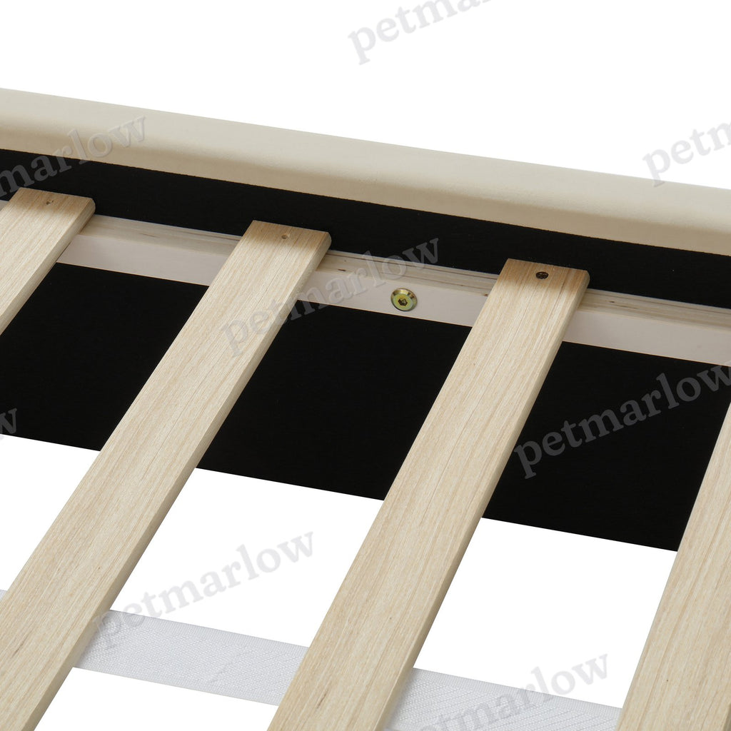 Queen Size Bed Frame with Cat Caves – view 2