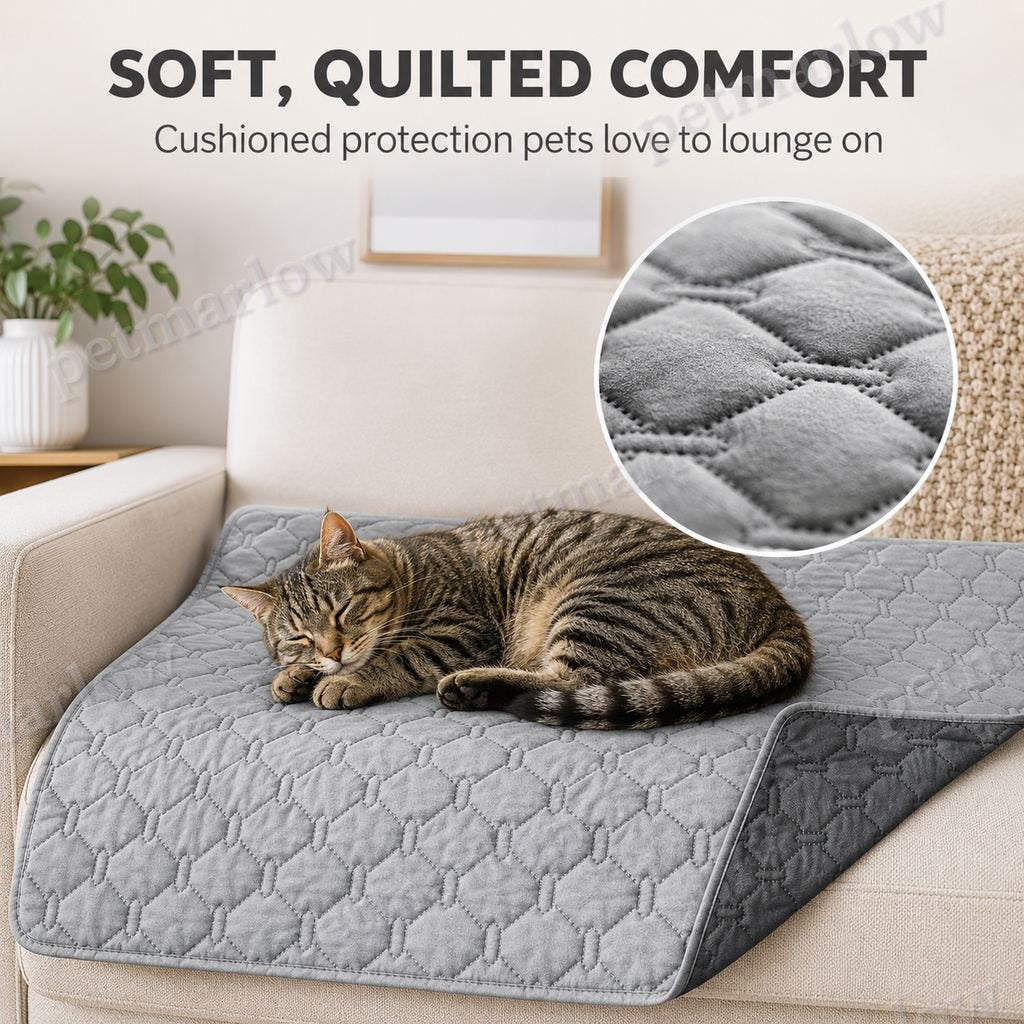 Quilted Waterproof Anti-Scratch Pet Sofa Protector – view 6