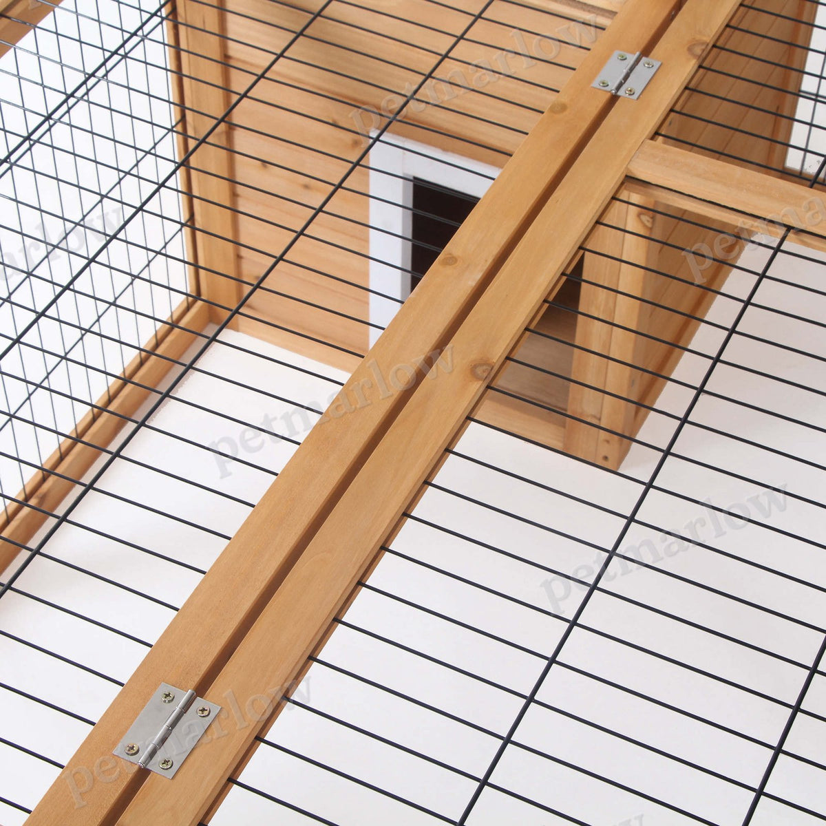 Rabbit Hutch for Small Animals with Easy Access Roof – view 3