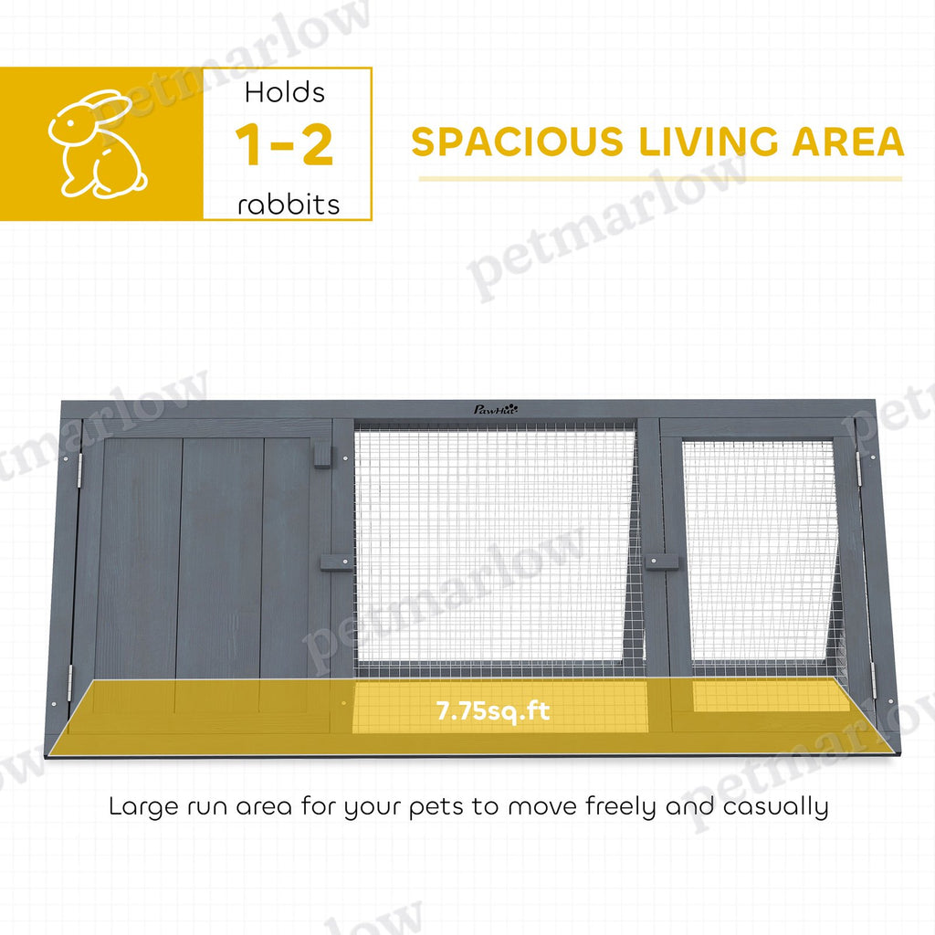 Rabbit Hutch with Run for Outdoor Living – view 4
