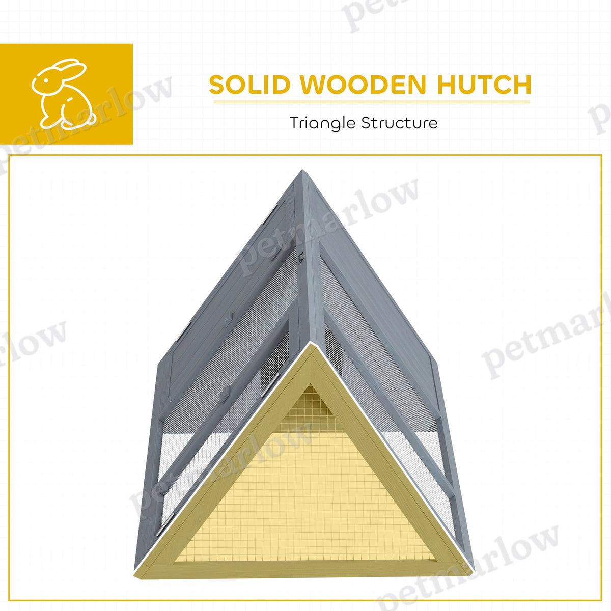 Rabbit Hutch with Run for Outdoor Living – view 6