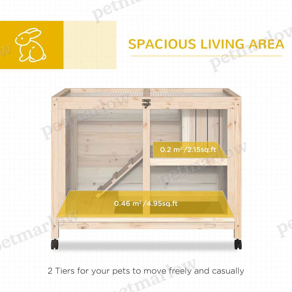 Rabbit Hutch with Wheels for Easy Mobility – view 6