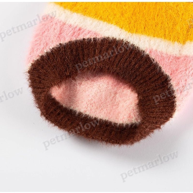 Rainbow Striped Pet Sweater – view 5