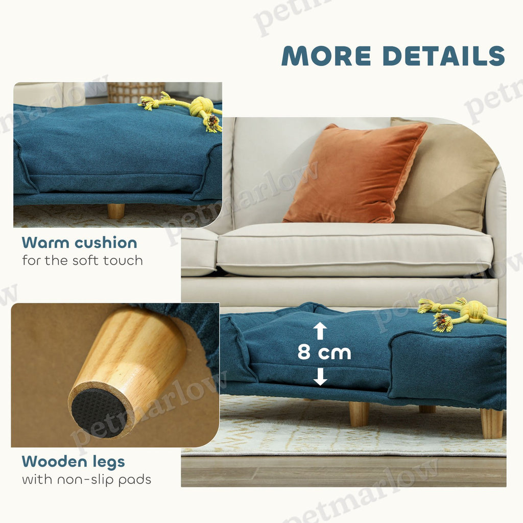Raised Dog Couch with Comfortable Cushion – view 4